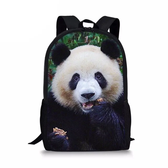 3D Panda Print Men Backpack