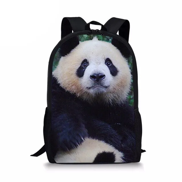 3D Panda Print Men Backpack