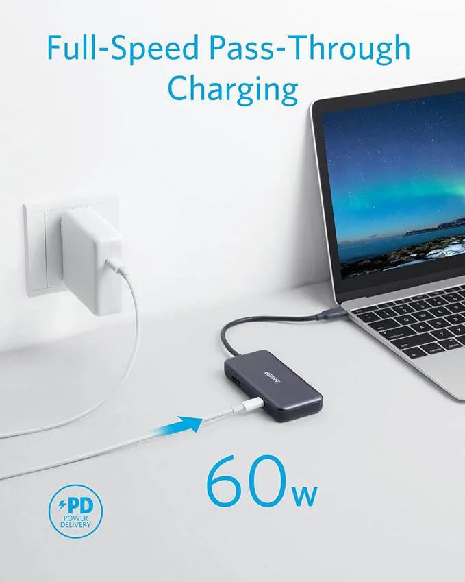 Anker Premium 3-In-1 USB-C Hub (Online) - Gray