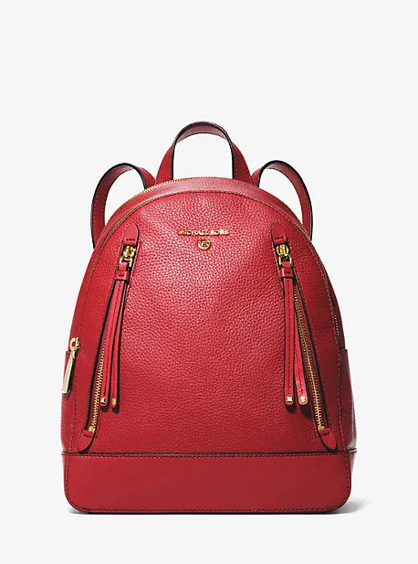 Brooklyn Medium Pebbled Leather Backpack