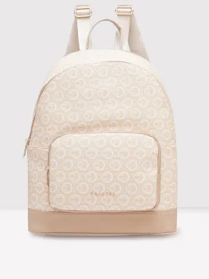 Caprese Cleo Laptop Backpack Large Beige