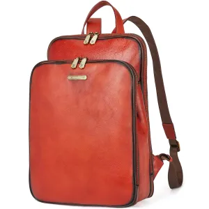 Frida Laptop BagsFor Women 15.6 Inch  — Red Backpack