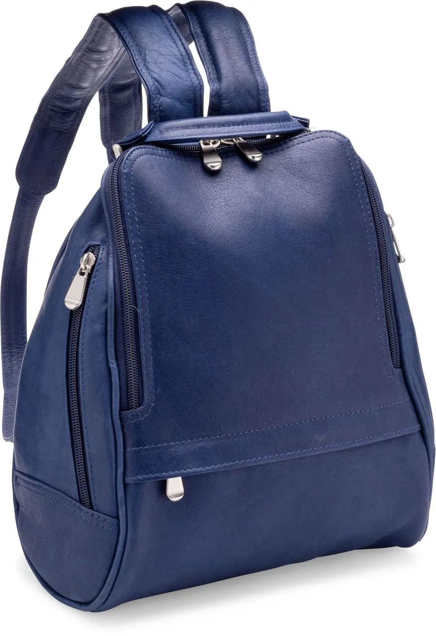 Le Donne Leather U Zip Mid Size Women's Backpack