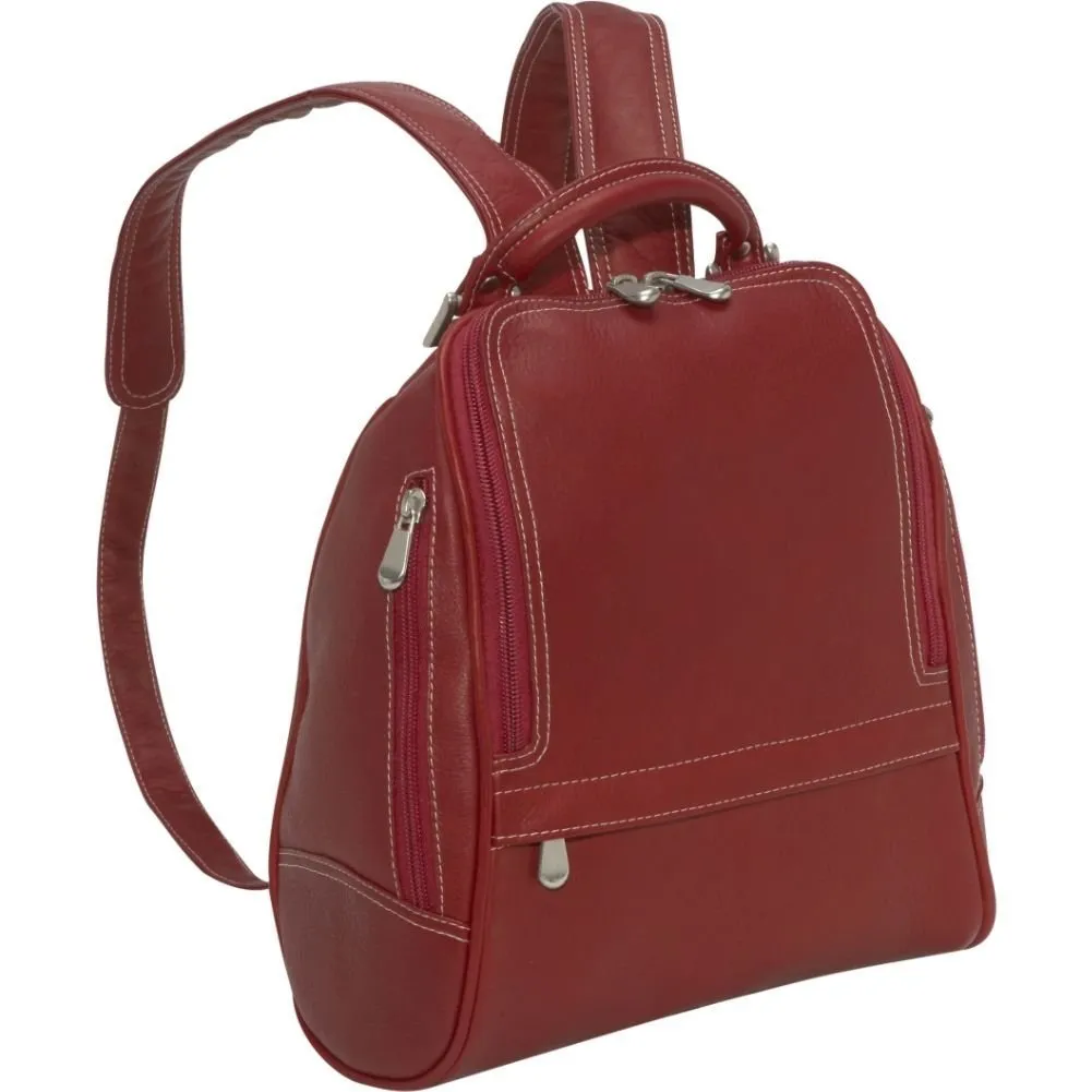 Le Donne Leather U Zip Mid Size Women's Backpack