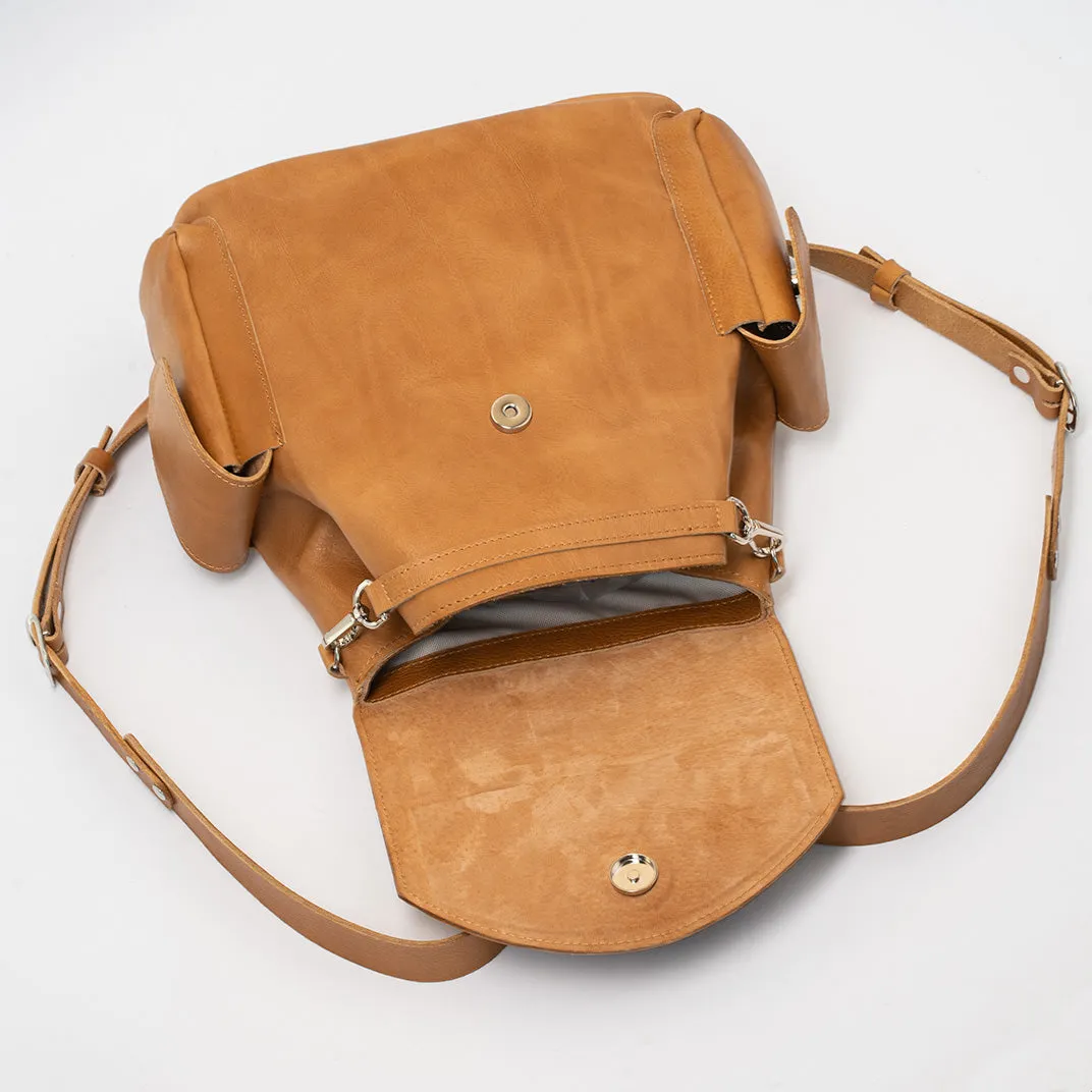 Leather backpack - Chatelet (Tan)