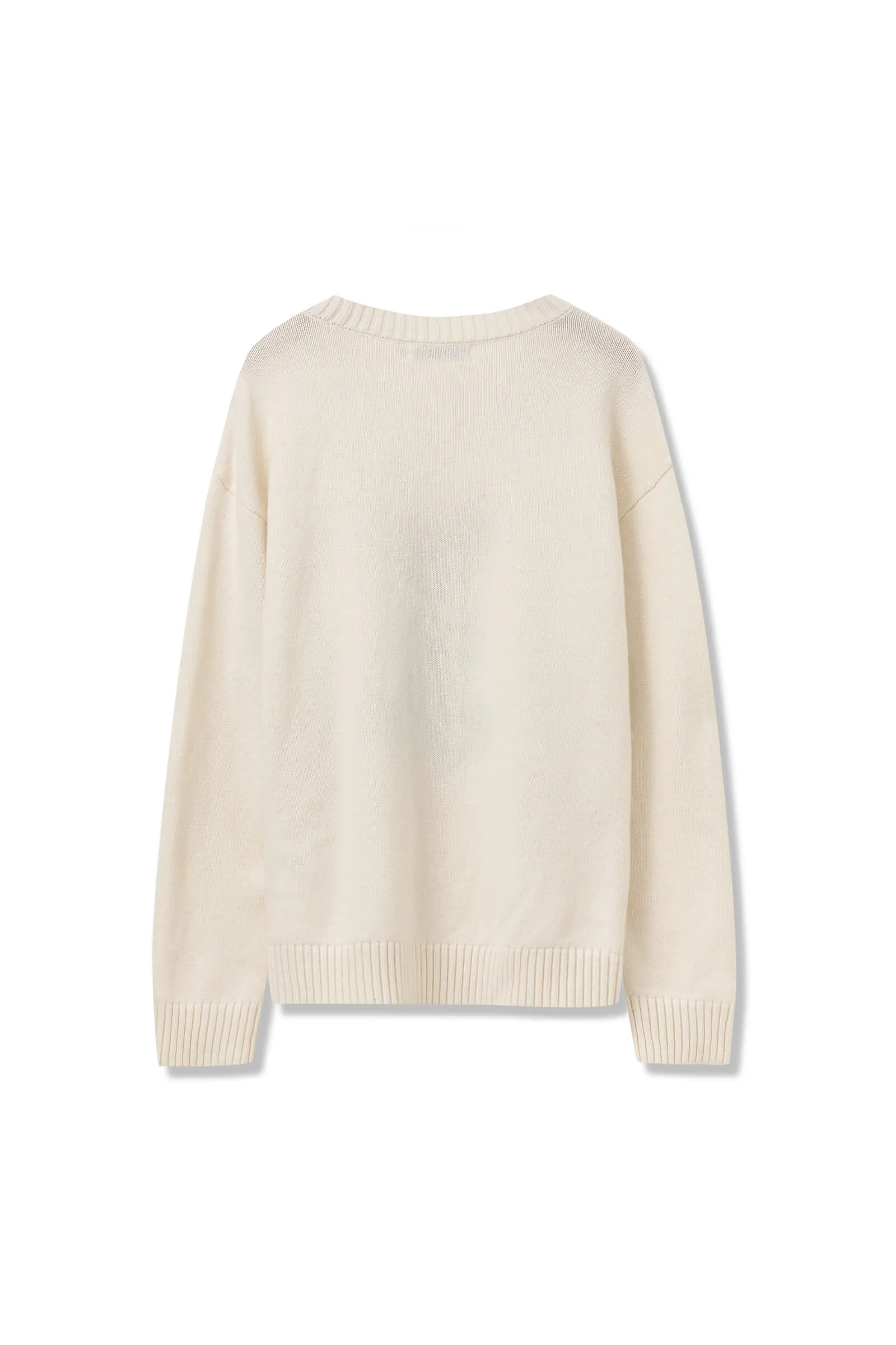 LILY Stylish Wool Playful Jacquard Sweater