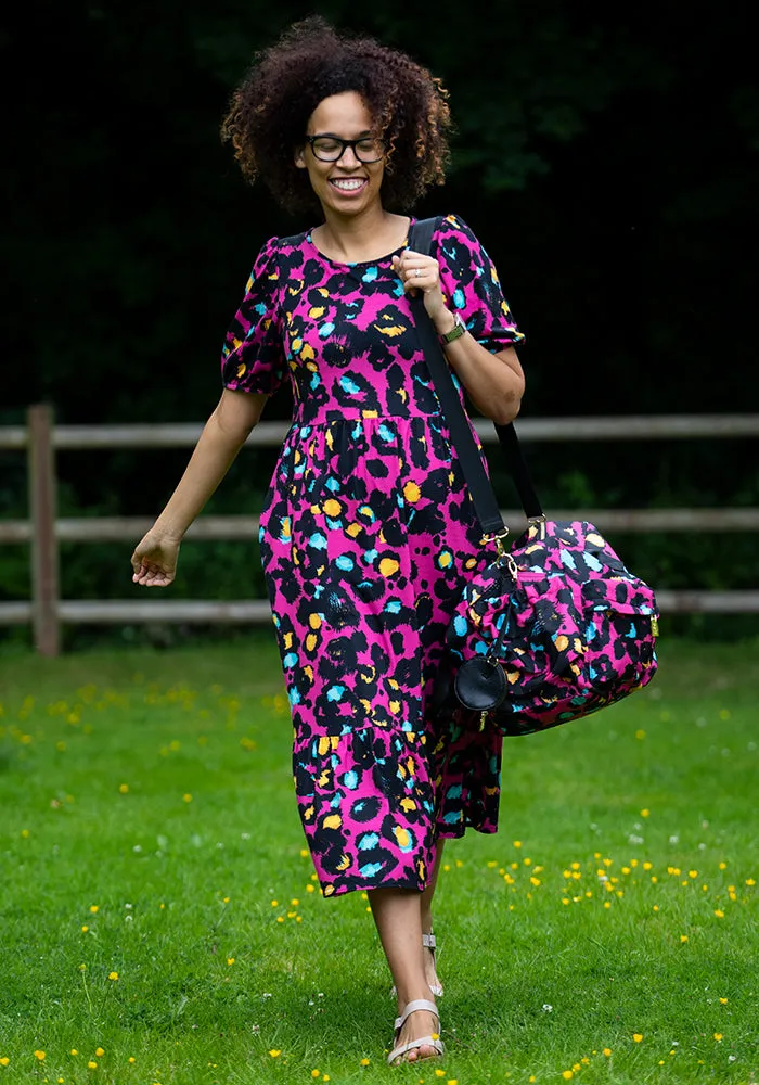 Pink Animal Print Holdall