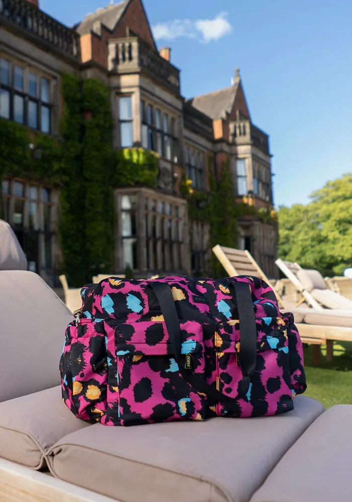 Pink Animal Print Holdall