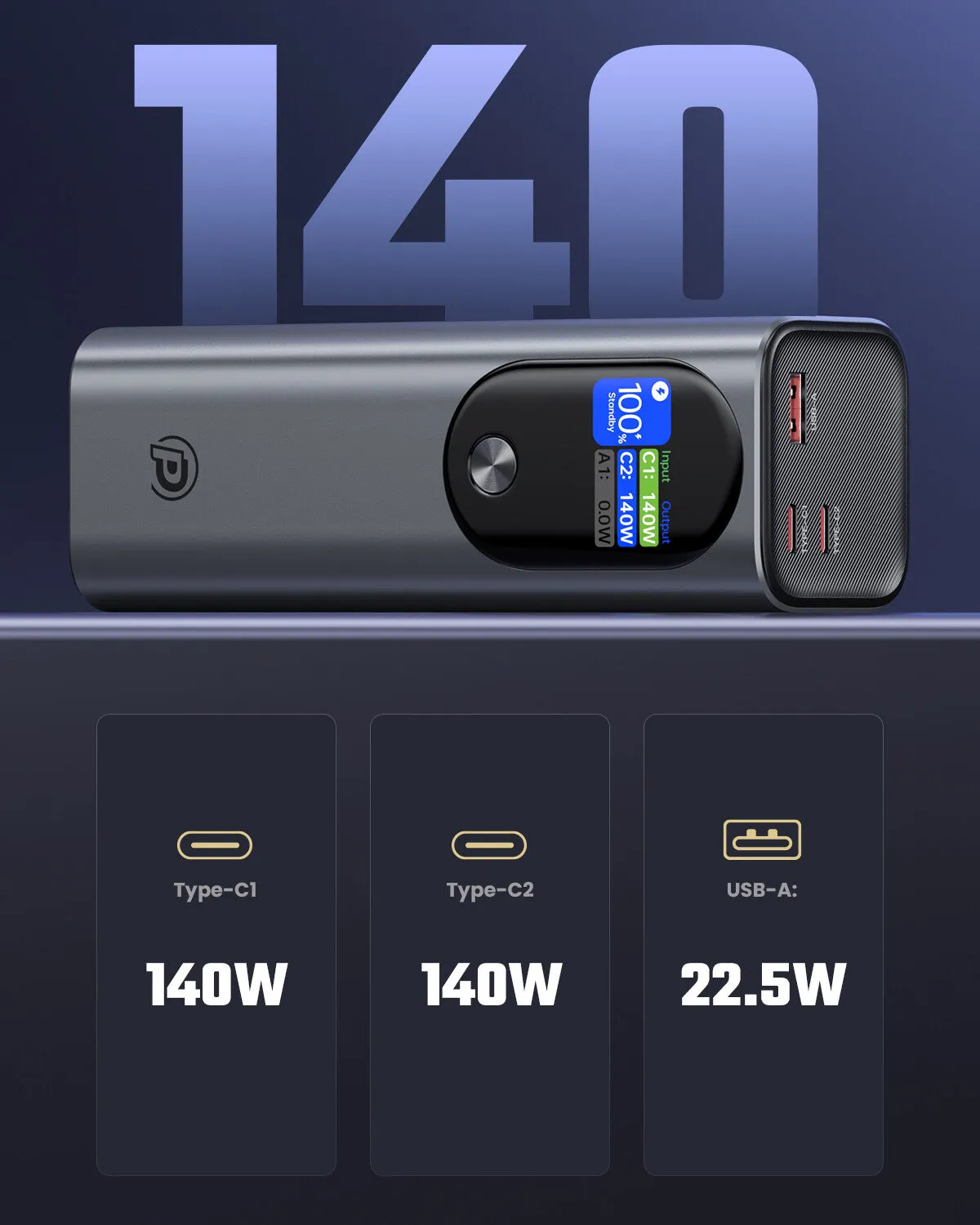 POWERADD Pro 140W Power Bank 27000mAh