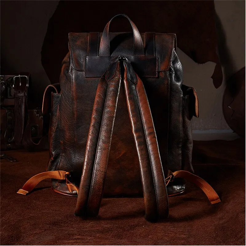 TEEK - Real Leather DB Military Backpack