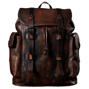 TEEK - Real Leather DB Military Backpack