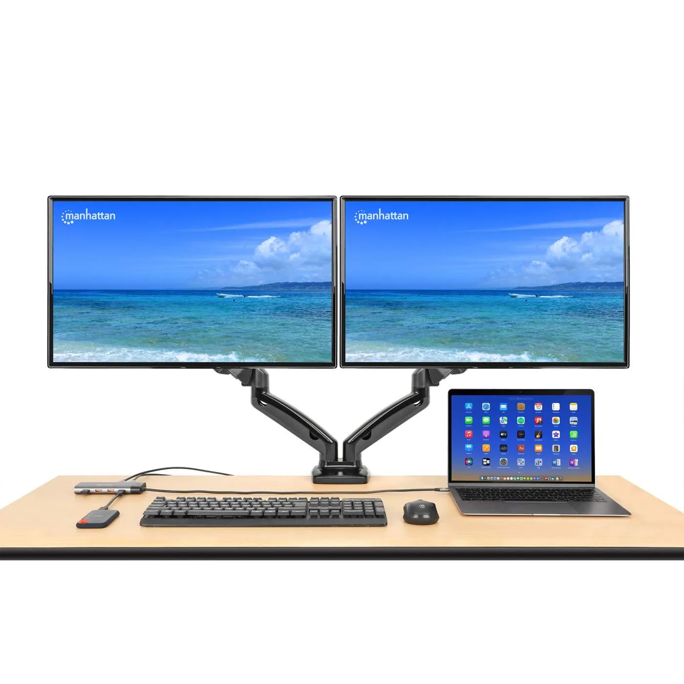 USB-C PD 10-in-1 Dual Monitor 8K Docking Station / Multiport Hub