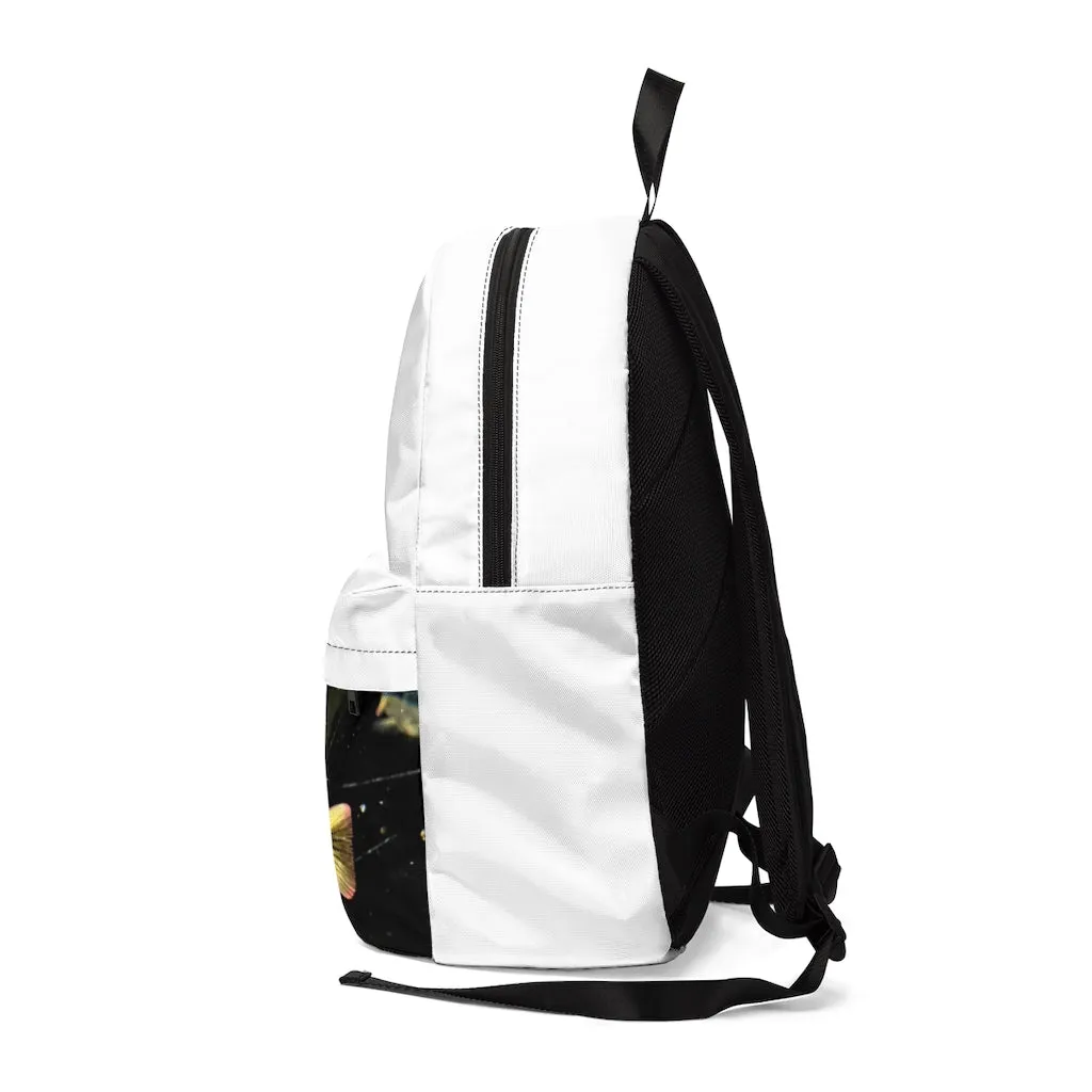 Yellow and Black Fish Unisex Classic Backpack